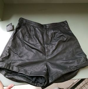 Nasty Gal Leather Shorts